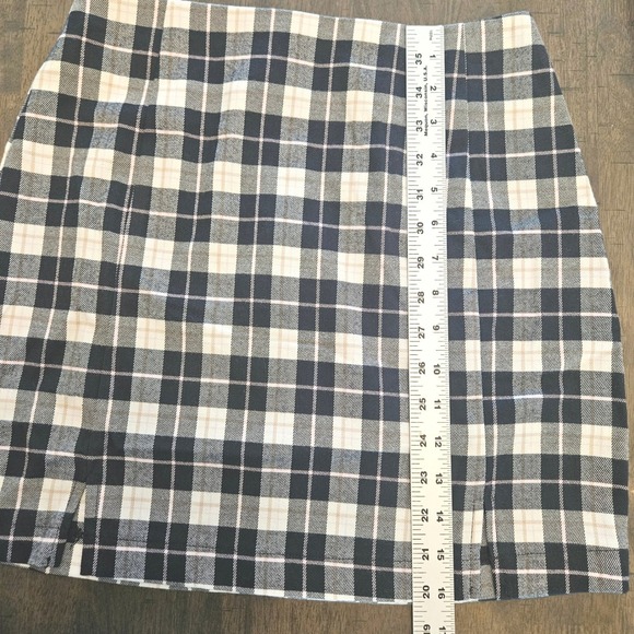 Preppy Schoolgirl Y2K Plaid Mini Skirt Black Pink Clueless size 7 Juniors NWOT - Picture 5 of 7
